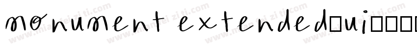 monument extended-ui字体转换